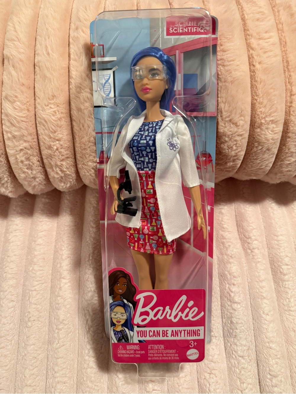 You can be anything Barbie doll scientist, NIP